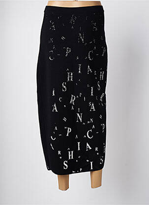 Jupe longue coupe droite noir SARAH PACINI femme