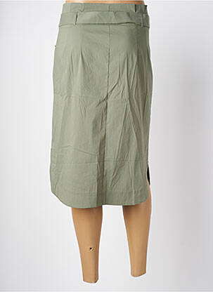 Jupe mi-longue coupe droite vert EVA KAYAN femme