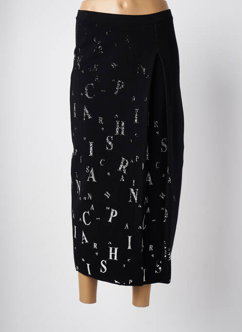 Jupe longue coupe droite noir SARAH PACINI femme