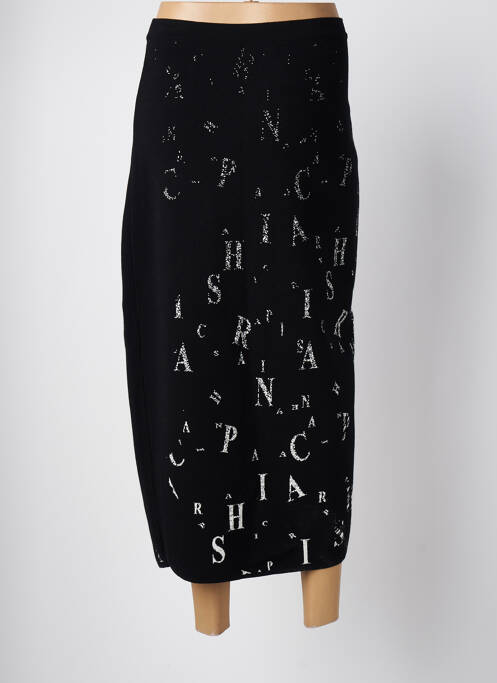 Jupe longue coupe droite noir SARAH PACINI femme