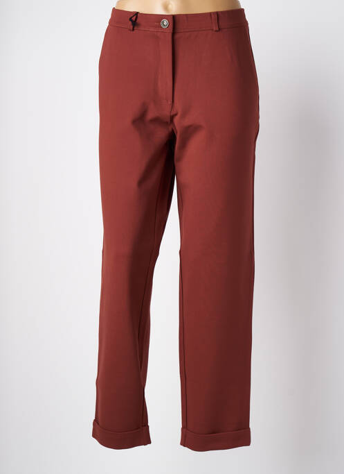 Pantalon chino rouge EAST DRIVE pour femme