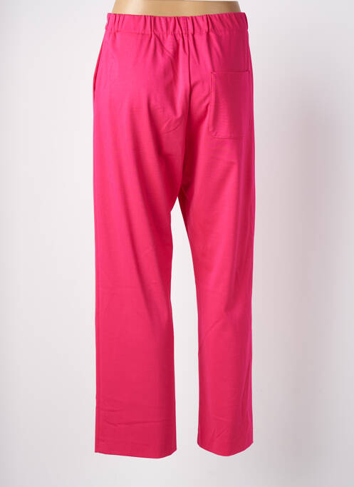 Pantalon droit rose ANNA SERAVALLI pour femme