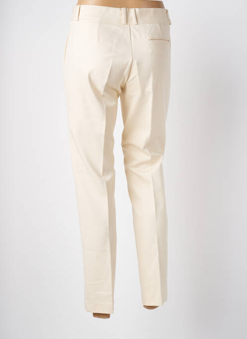 Pantalon slim beige ANNA SERAVALLI pour femme