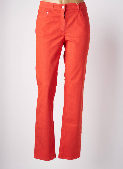 Pantalon slim orange ZERRES pour femme