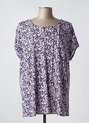 Tunique manches courtes tissage jersey rose KARIN HERTZ femme