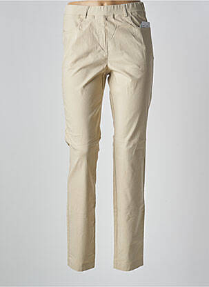 Jegging tissage denim taille normale beige ADELINA BY SCHEITER femme