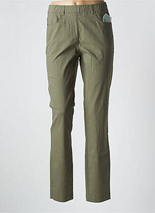 Jegging tissage denim taille normale vert ADELINA BY SCHEITER femme