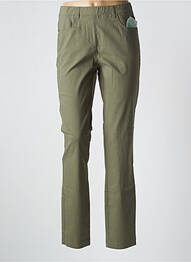 Jegging tissage denim taille normale vert ADELINA BY SCHEITER femme
