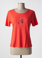 T-shirt rouge SOIE POUR SOI pour femme seconde vue