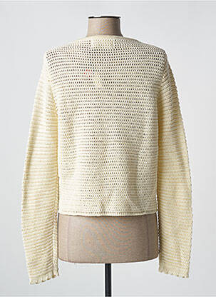 Gilet manches longues col rond bleu ORLINN femme
