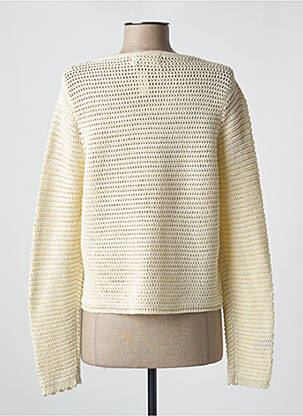Gilet manches longues col rond or ORLINN femme