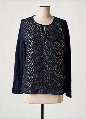 Top col rond manches longues bleu GERARD DAREL femme
