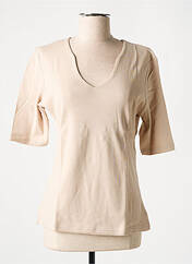 T-shirt beige SOIE POUR SOI pour femme seconde vue