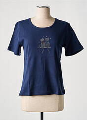 T-shirt bleu SOIE POUR SOI pour femme seconde vue