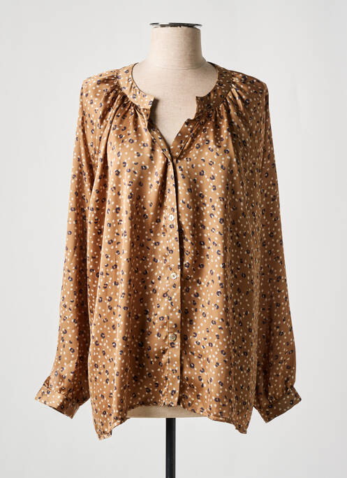 Chemisier marron JANIS & JOHN pour femme