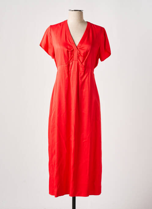 Robe longue rouge ANGE pour femme