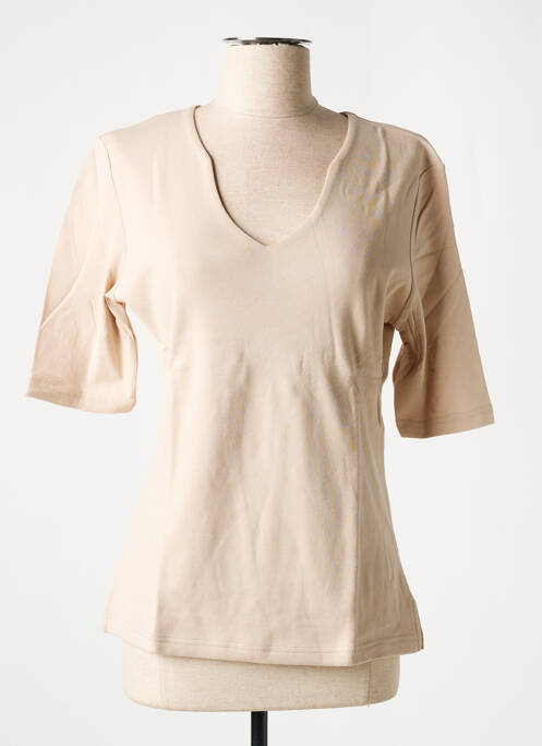 T-shirt beige SOIE POUR SOI pour femme