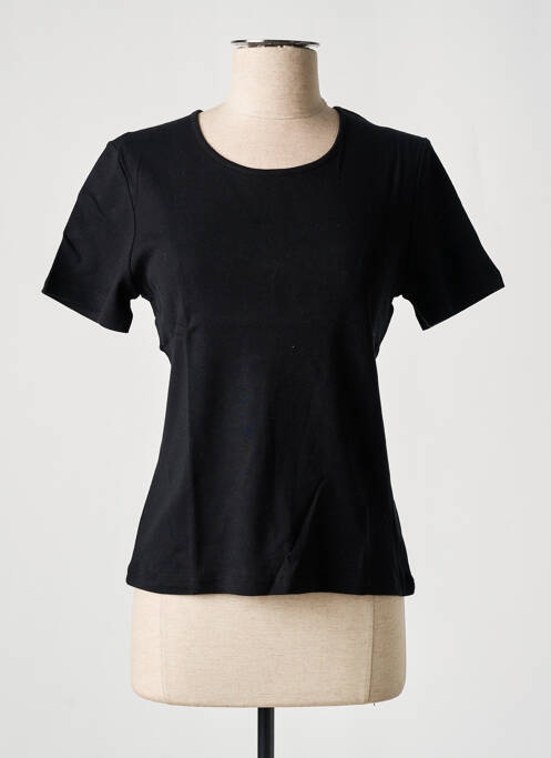 T-shirt noir SOIE POUR SOI pour femme