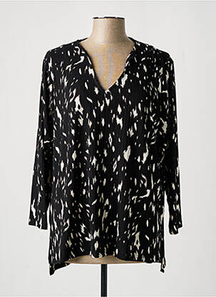 Blouse manches 3/4 manches 3/4 noir KAKIE femme