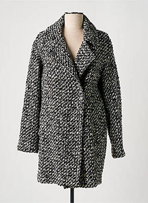 Manteau long coupe droite sans capuche noir GERARD DAREL femme