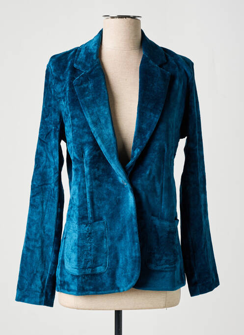 Blazer bleu MAJESTIC FILATURES pour femme