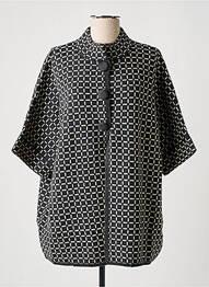 Gilet manches courtes fermeture boutonnée sur le devant gris MARINA V femme