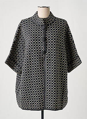 Gilet manches courtes fermeture boutonnée sur le devant gris MARINA V femme