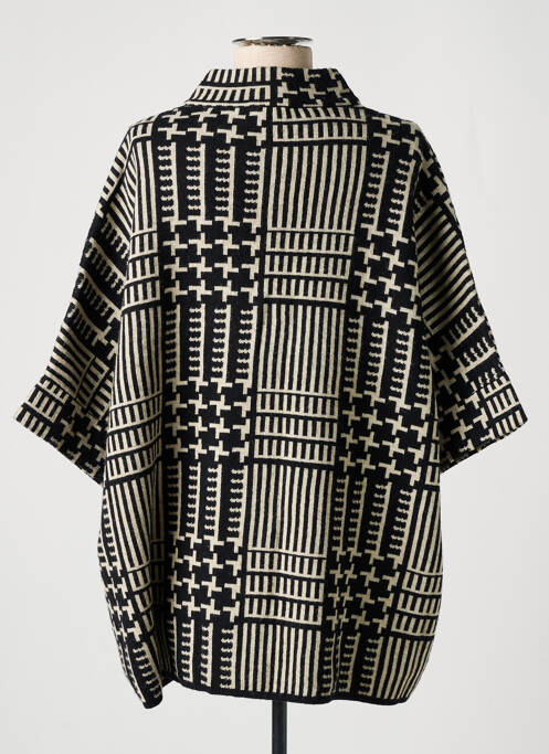 Gilet manches courtes noir MARINA V pour femme