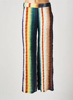 Pantalon droit tissage popeline taille basse vert SCARLET ROOS femme