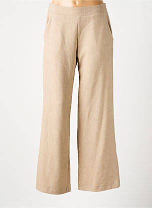 Pantalon flare taille élastique taille normale beige SCARLET ROOS femme
