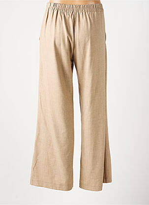 Pantalon flare taille élastique taille normale beige SCARLET ROOS femme