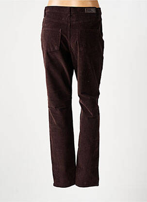 Pantalon droit stretch taille normale marron LCDN femme