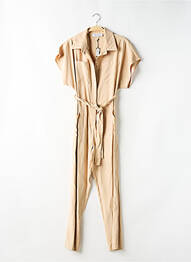 Combi-pantalon poches manches courtes beige JANIS & JOHN femme