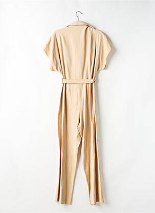 Combi-pantalon fermeture boutonnée sur le devant manches courtes beige JANIS & JOHN femme