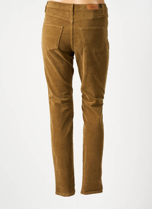 Pantalon droit stretch taille normale beige LCDN femme