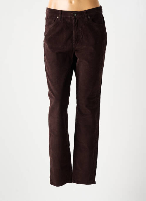 Pantalon droit marron LCDN pour femme