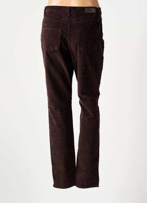 Pantalon droit marron LCDN pour femme
