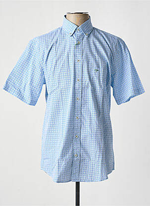 Chemise manches courtes bleu FYNCH-HATTON pour homme