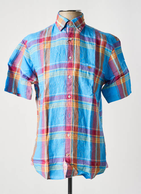 Chemise manches courtes bleu FYNCH-HATTON pour homme