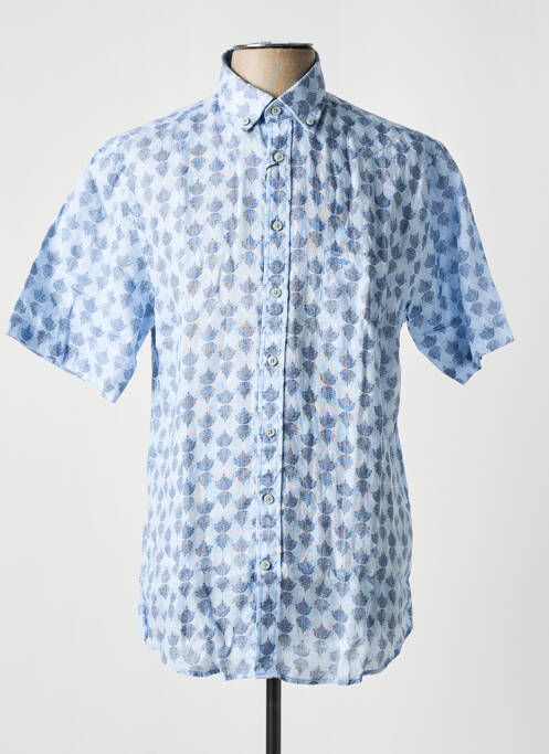 Chemise manches courtes bleu FYNCH-HATTON pour homme