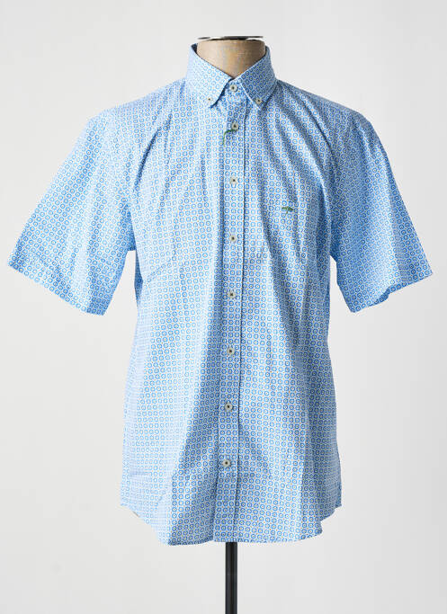 Chemise manches courtes bleu FYNCH-HATTON pour homme