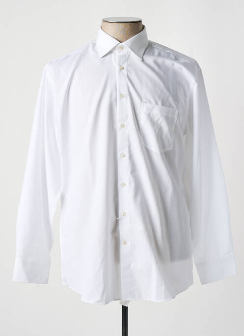 Chemise manches longues blanc SEIDEN STICKER pour homme