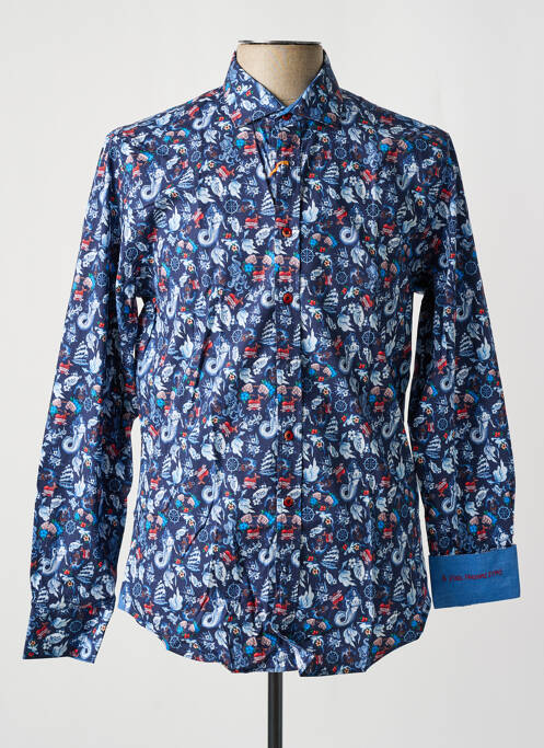 Chemise manches longues bleu A FISH NAMED FRED pour homme