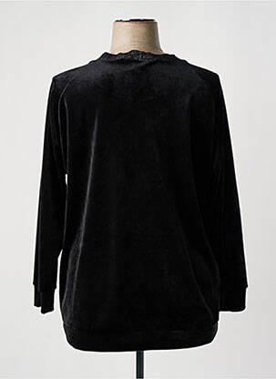 Sweat-shirt stretch manches longues noir KAKIE femme