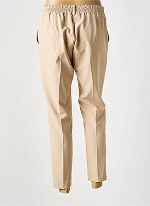 Pantalon droit stretch taille normale beige JANIS & JOHN femme