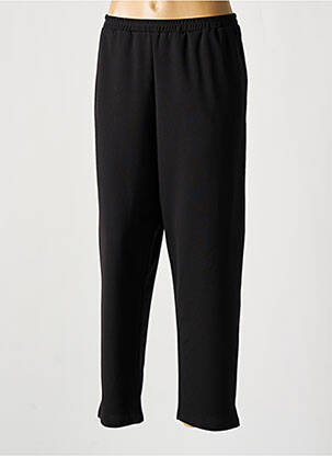 Pantalon 7/8 taille élastique taille normale noir KAKIE femme