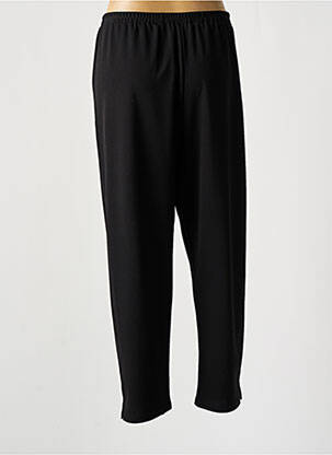Pantalon 7/8 taille élastique taille normale noir KAKIE femme