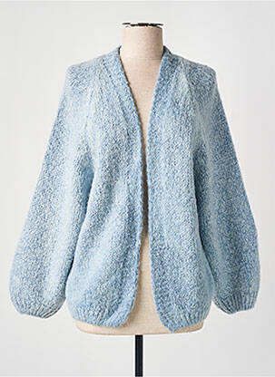 Gilet manches longues bleu MAMOUCHKA pour femme