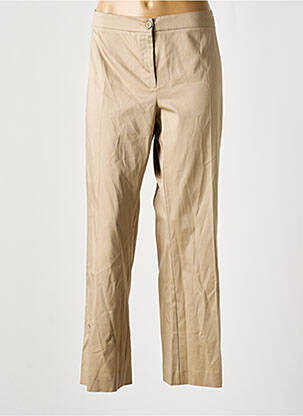 Pantalon droit beige PERSONA BY MARINA RINALDI pour femme