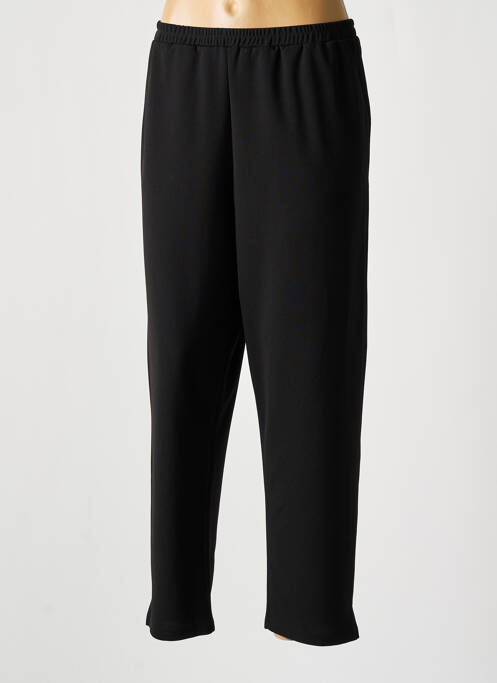 Pantalon 7/8 taille élastique taille normale noir KAKIE femme